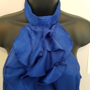 SOLD! Royal blue halter top